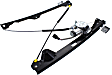 Rear, Driver Side Window Regulator, Power, with Motor, Crew Cab Pickup, Except 2007 Classic Silverado/Sierra