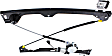 Rear, Driver Side Window Regulator, Power, with Motor, Crew Cab Pickup, Except 2007 Classic Silverado/Sierra