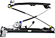 Rear, Driver Side Window Regulator, Power, with Motor, Crew Cab Pickup, Except 2007 Classic Silverado/Sierra