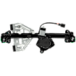 Rear, Passenger Side Power Window Regulator, With Motor
