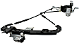 Rear, Driver Side Power Window Regulator, With Motor