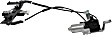 Rear, Driver Side Power Window Regulator, With Motor