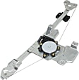 Rear, Passenger Side Power Window Regulator, With Motor