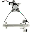 Rear, Passenger Side Power Window Regulator, With Motor