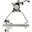 Rear, Driver Side Power Window Regulator, With Motor