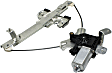 Rear, Driver Side Power Window Regulator, With Motor