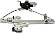 Rear, Driver Side Power Window Regulator, With Motor