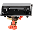 Rear - Back Door Exterior Door Handle, Smooth Black, Without Door Lock Hole, Latch Control Release, Mounted On Door, For Split Type Door
