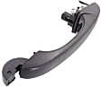 Rear, Driver or Passenger Side Black Exterior Door Handle, Without Key Hole