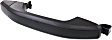 Rear, Driver or Passenger Side Black Exterior Door Handle, Without Key Hole
