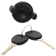 Ignition Lock Cylinder, with Keys, Steering Column Mounting Location