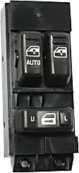 Front Or Rear, Driver Side Window Switch Black 3 Buttons