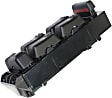 2000-2002 GMC Yukon XL 1500 - Front, Driver Side Window Switch, Black, 6-Button