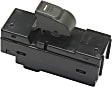 Rear, Driver or Passenger Side Window Switch, Black, 1-Button