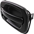 Rear - Back Door Exterior Door Handle, Smooth Black, With Key Hole, Mounted On Split Door