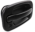 Rear - Back Door Exterior Door Handle, Smooth Black, With Key Hole, Mounted On Split Door