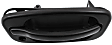 Rear - Back Door Exterior Door Handle, Smooth Black, With Key Hole, Mounted On Split Door