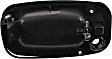 Rear - Back Door Exterior Door Handle, Smooth Black, With Key Hole, Mounted On Split Door