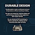 2014-2015 Chevrolet Silverado 1500 - Tailgate Handle, Textured Black Plastic With Camera Hole