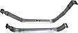 Fuel Tank Strap, 6 Cyl., 4.3L Engine, Fits 4-Door, 27.25 in. Length of Strap 1, 19.5 in. Length of Strap 2, Steel Material