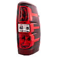 Passenger Side Tail Light, with Bulb, Halogen, Clear and Red Lens, CAPA CERTIFIED