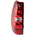 Driver Side Tail Light, with Bulb, Halogen, Clear and Red Lens