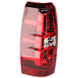 Driver Side Tail Light, with Bulb, Halogen, Clear and Red Lens, CAPA CERTIFIED