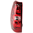 Driver Side Tail Light, with Bulb, Halogen, Clear and Red Lens, CAPA CERTIFIED