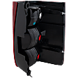 Passenger Side Tail Light, without Bulb, Halogen, Clear and Red Lens