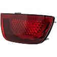 2010-2013 Chevrolet Camaro - Passenger Side, Outer Tail Light, with Bulb, Halogen, Red Lens, With RS Package