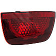2010-2013 Chevrolet Camaro - Passenger Side, Outer Tail Light, with Bulb, Halogen, Red Lens, With RS Package