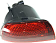 2010-2013 Chevrolet Camaro - Passenger Side, Outer Tail Light, with Bulb, Halogen, Red Lens, With RS Package