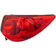 Passenger Side Tail Light, with Bulb, Halogen, Red Lens, CAPA CERTIFIED
