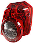 Passenger Side Tail Light, with Bulb, Halogen, Clear and Red Lens, 4 Cyl., 1.6L Engine