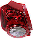 Driver Side Tail Light, with Bulb, Halogen, Clear and Red Lens, 4 Cyl., 1.6L Engine