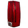 Passenger Side Tail Light, with Bulb, LED, Clear and Red Lens, Except EXT Model, CAPA CERTIFIED