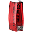 2007-2014 Cadillac Escalade - Driver Side Tail Light, with Bulb, LED, Clear and Red Lens, Except EXT Model