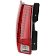 Driver Side Tail Light, with Bulb, LED, Clear and Red Lens, Except EXT Model