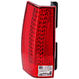 Driver Side Tail Light, with Bulb, LED, Clear and Red Lens, Except EXT Model, CAPA CERTIFIED
