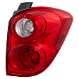 Passenger Side Tail Light, with Bulb, Halogen, Clear and Red Lens