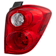Passenger Side Tail Light, with Bulb, Halogen, Clear and Red Lens, CAPA CERTIFIED