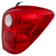Passenger Side Tail Light, with Bulb, Halogen, Clear and Red Lens, CAPA CERTIFIED