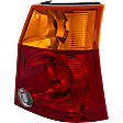 Passenger Side Tail Light, without Bulb, Halogen, Amber, Clear and Red Lens
