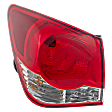 2014 Chevrolet Cruze - Driver Side, Outer Halogen Tail Light, With bulb(s), Mounts on Body, OE Replacement