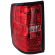 Driver Side Halogen Tail Light, With bulb(s), OE Replacement, CAPA Certified