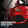 Passenger Side, Outer Tail Light, with Bulb, Halogen, Clear Lens, CAPA CERTIFIED