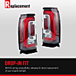 Passenger Side, Outer Tail Light, with Bulb, Halogen, Clear Lens, CAPA CERTIFIED