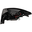 Driver Side, Outer Tail Light, with Bulb, Halogen, Clear Lens