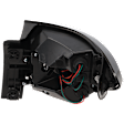 Driver Side, Outer Tail Light, with Bulb, Halogen, Clear Lens