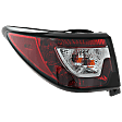 Driver Side, Outer Tail Light, with Bulb, Halogen, Clear Lens, CAPA CERTIFIED
